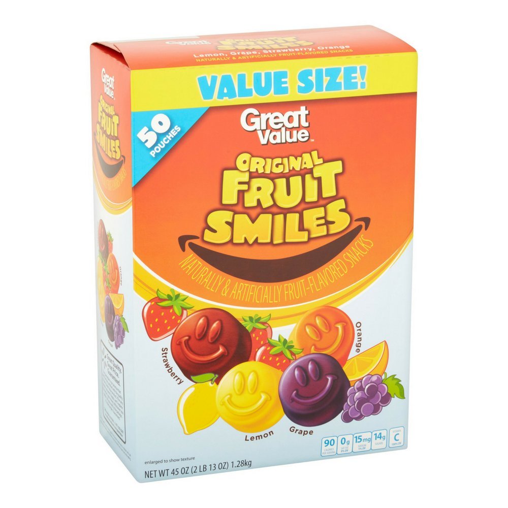 Amazon.com: Great Value Original Fruit Smiles, 45 OZ, Pack of 1